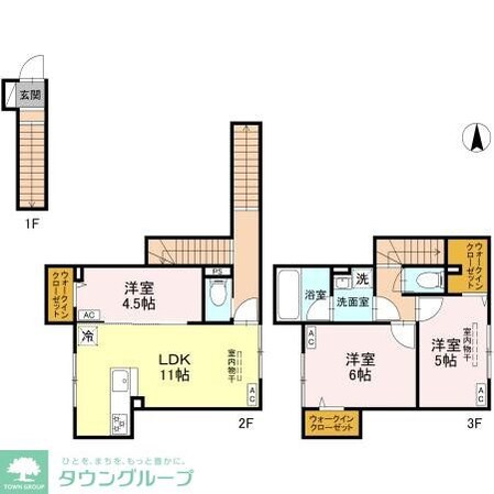 セレスティア竹ノ塚 A棟の物件間取画像